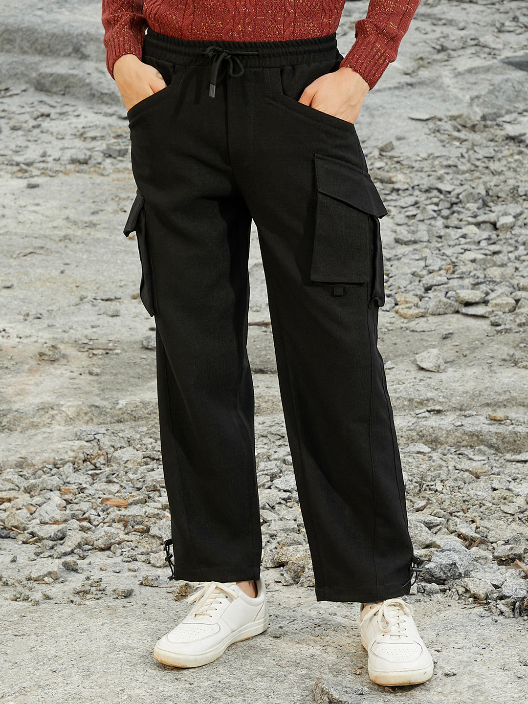 Straight-Fit Utility Trousers