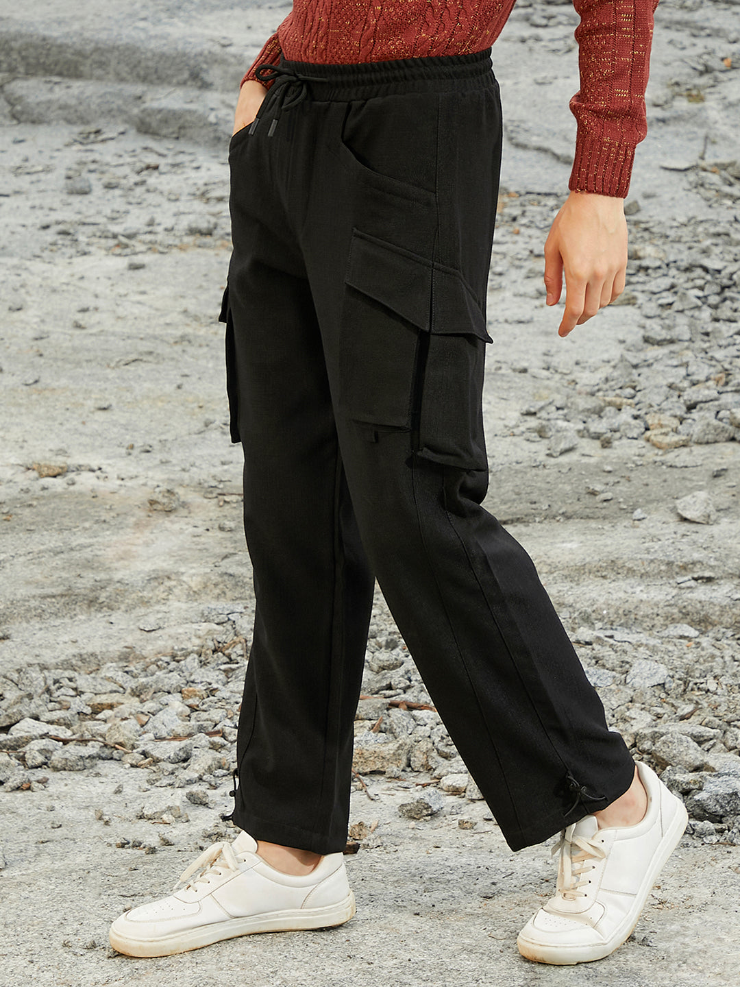 Straight-Fit Utility Trousers