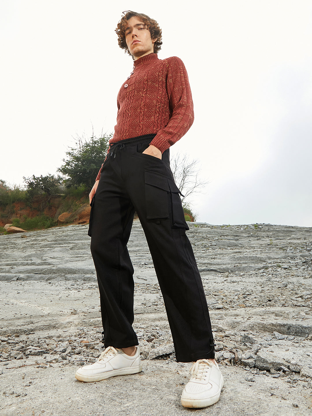 Straight-Fit Utility Trousers