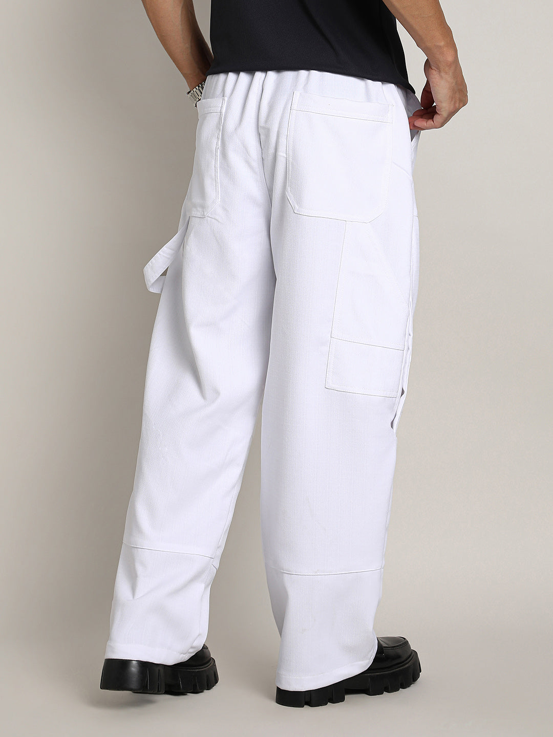 Relaxed-Panel Cargo Trousers