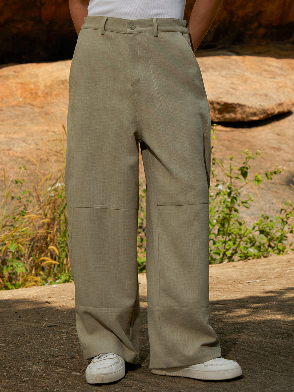 Lightweight - Panelled Baggy Cargo Trousers
