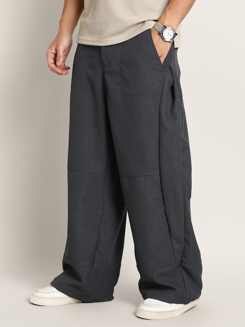 Lightweight - Panelled Baggy Cargo Trousers