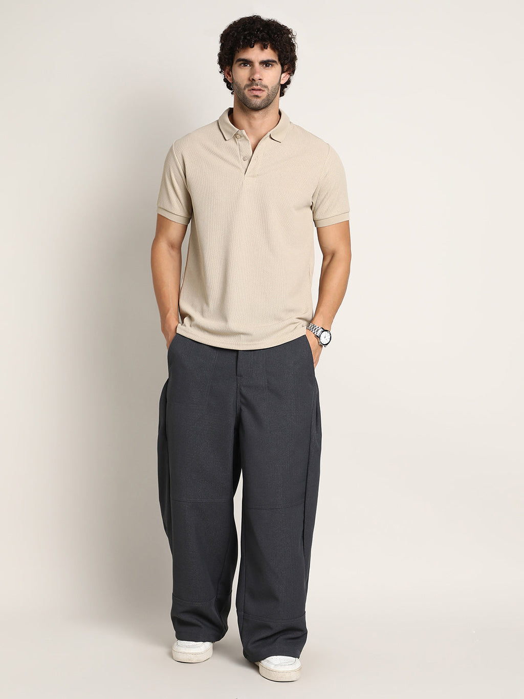 Lightweight - Panelled Baggy Cargo Trousers