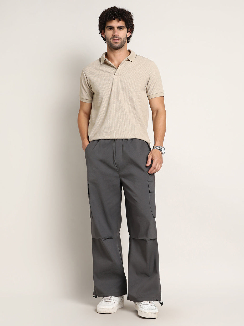 Parachute-Relaxed Cargo Trousers