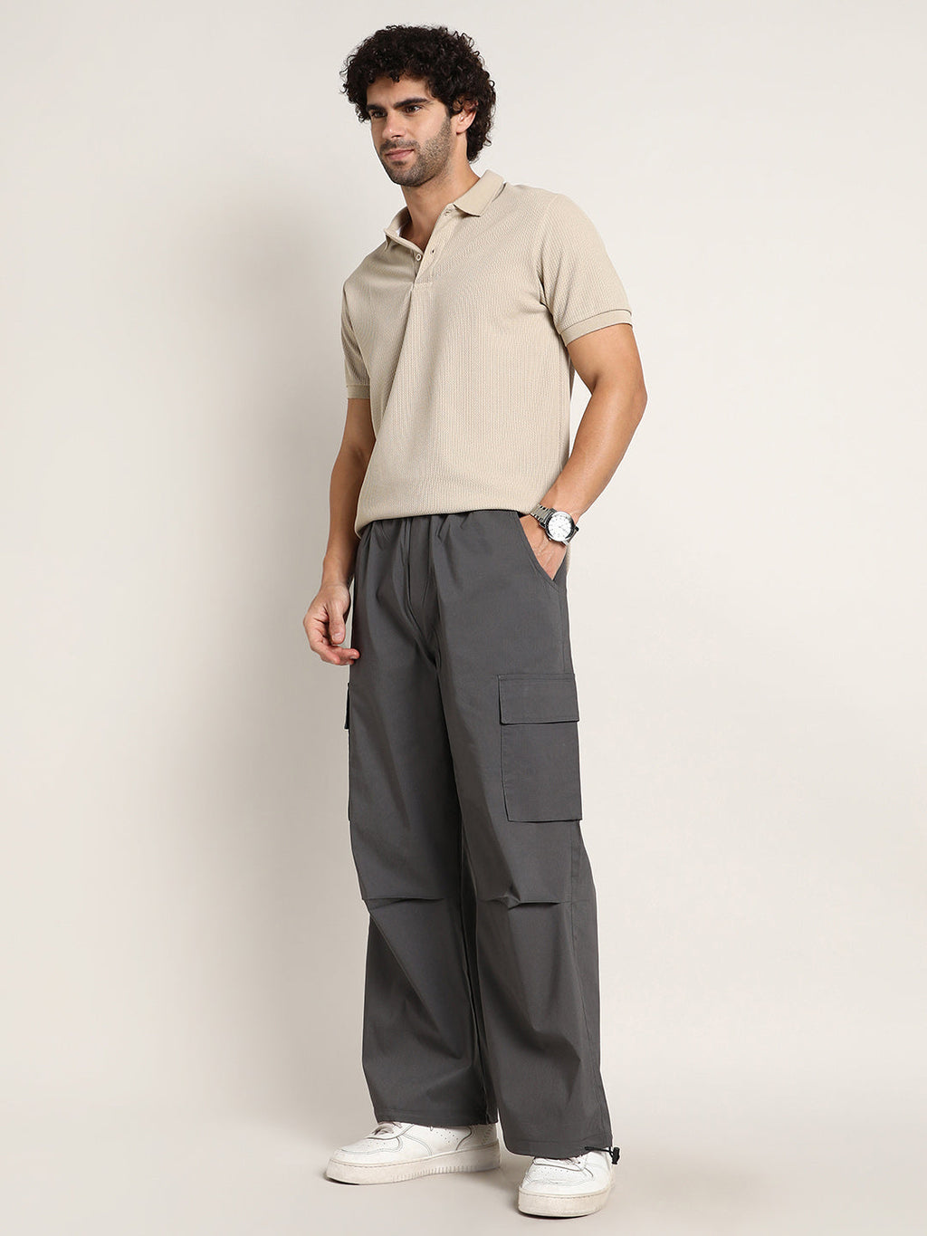 Parachute-Relaxed Cargo Trousers