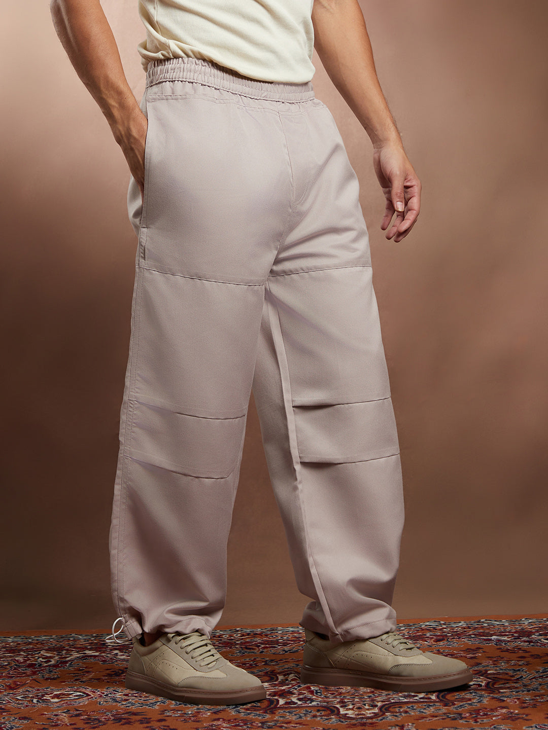 Panelled Parachute Trousers