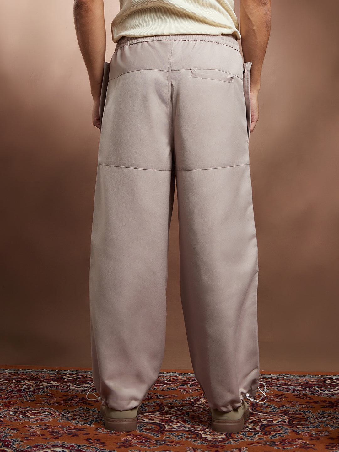 Panelled Parachute Trousers