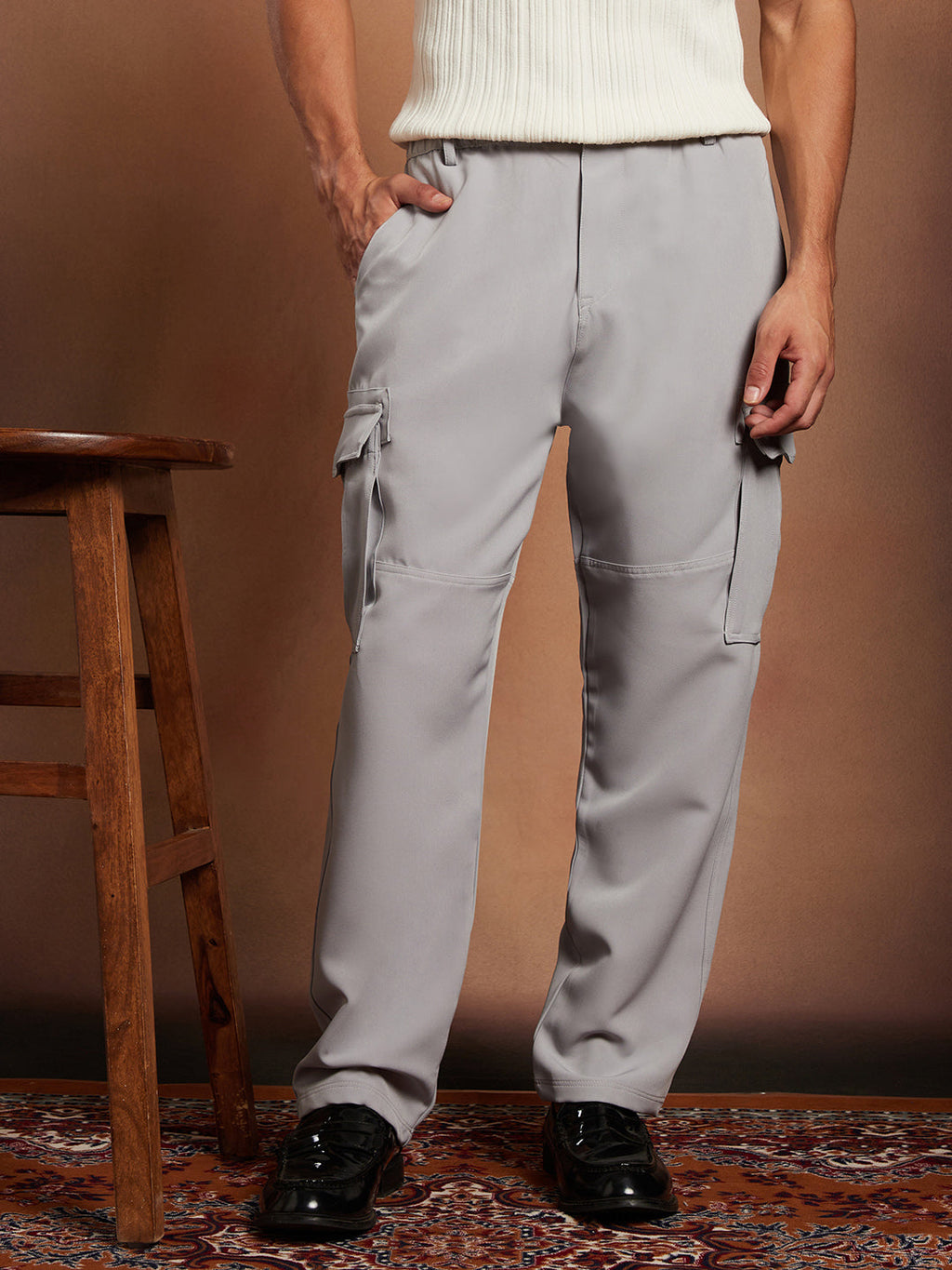 Straight-Fit Cargo Trousers