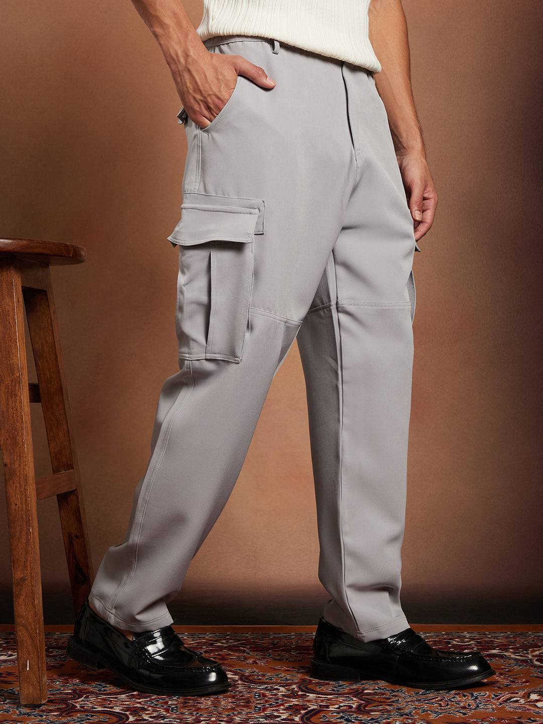 Straight-Fit Cargo Trousers