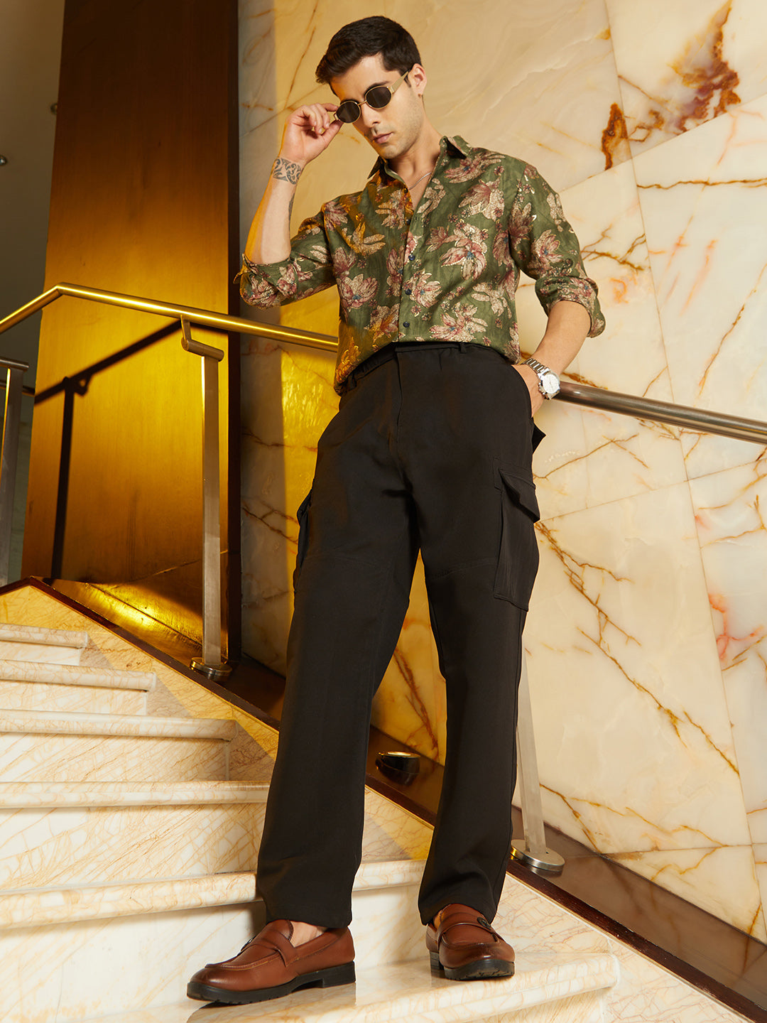 Straight-Fit Cargo Trousers