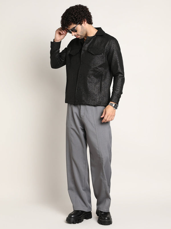Metallic Utility Shacket