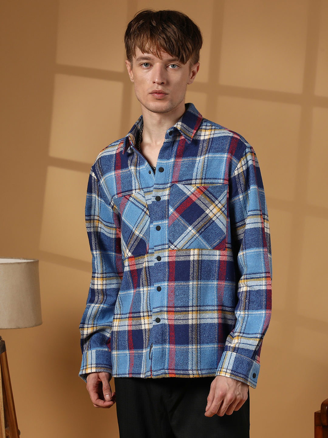 Tartan Plaid Utility Overshirt