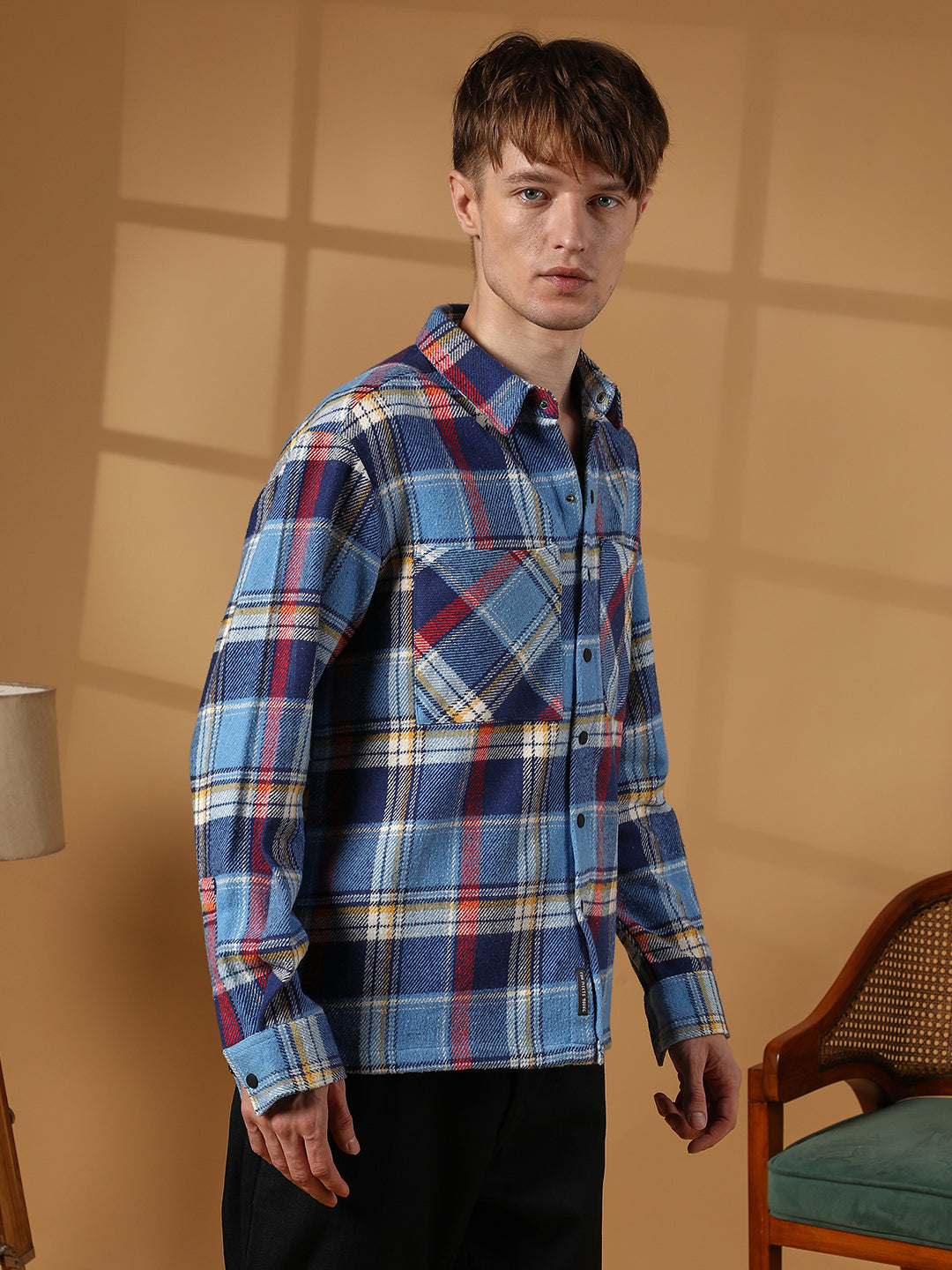 Tartan Plaid Utility Overshirt