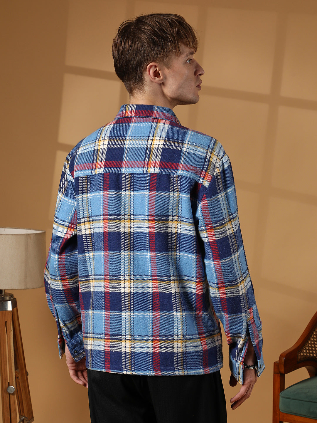 Tartan Plaid Utility Overshirt