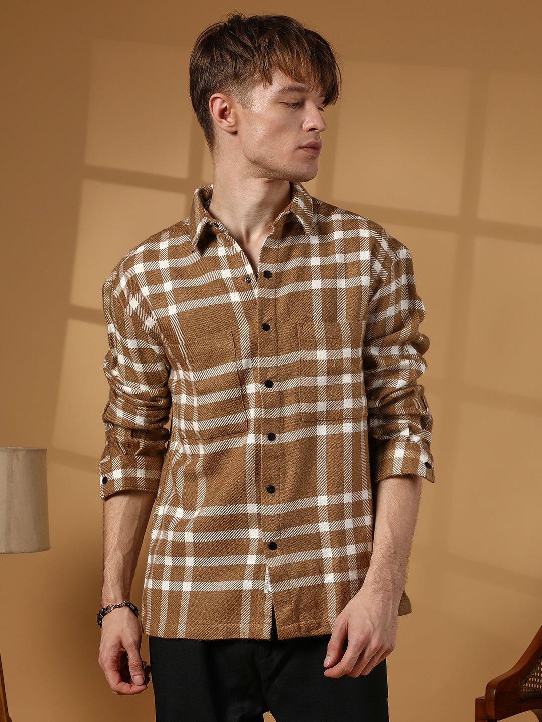 Checkered Utility Overshirt