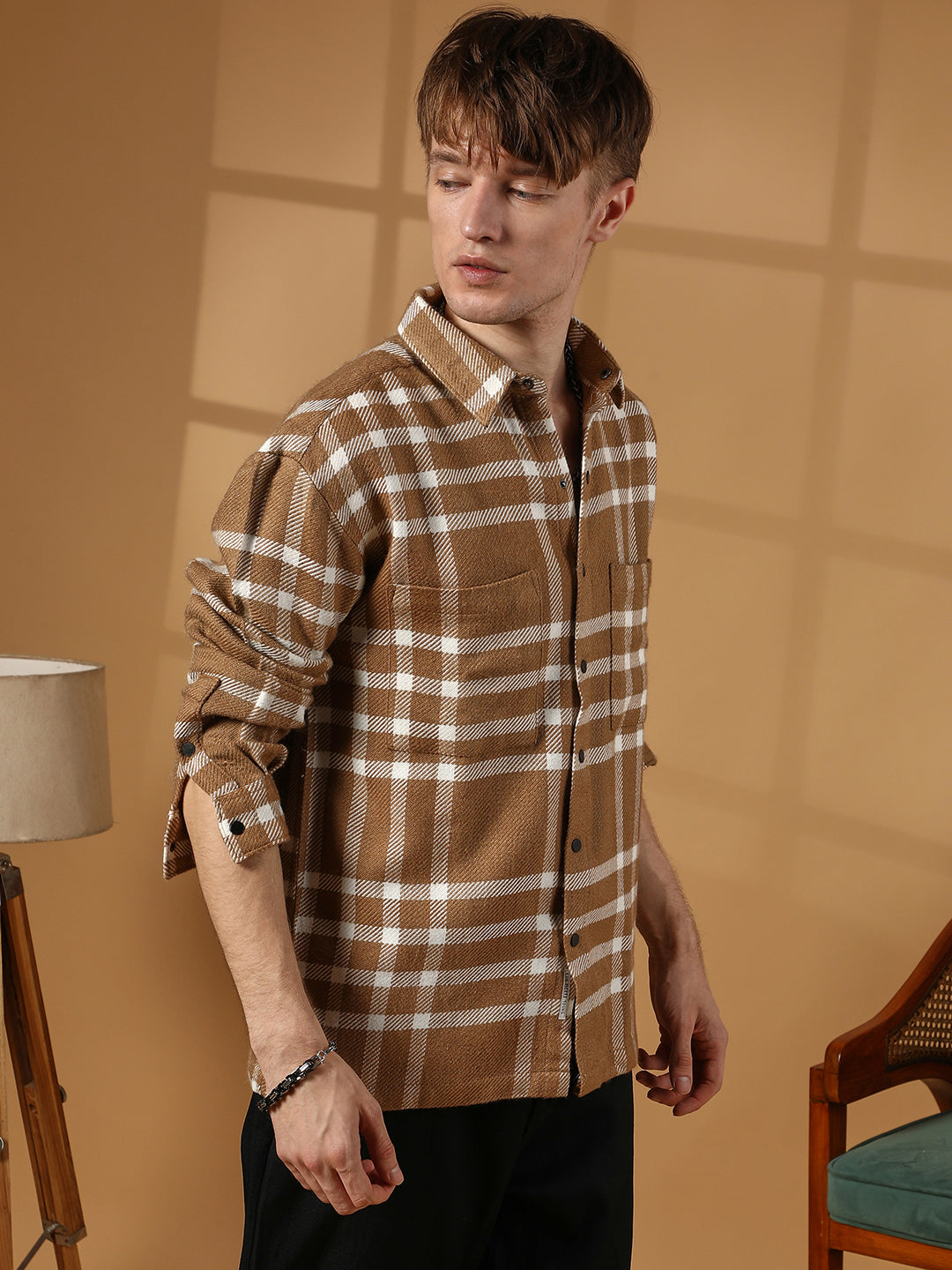 Checkered Utility Overshirt