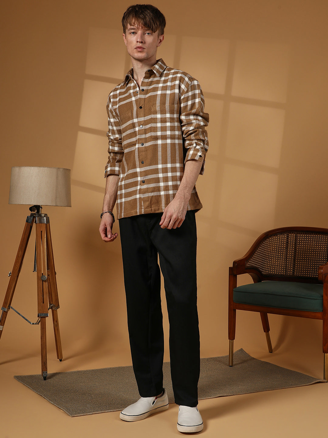 Checkered Utility Overshirt