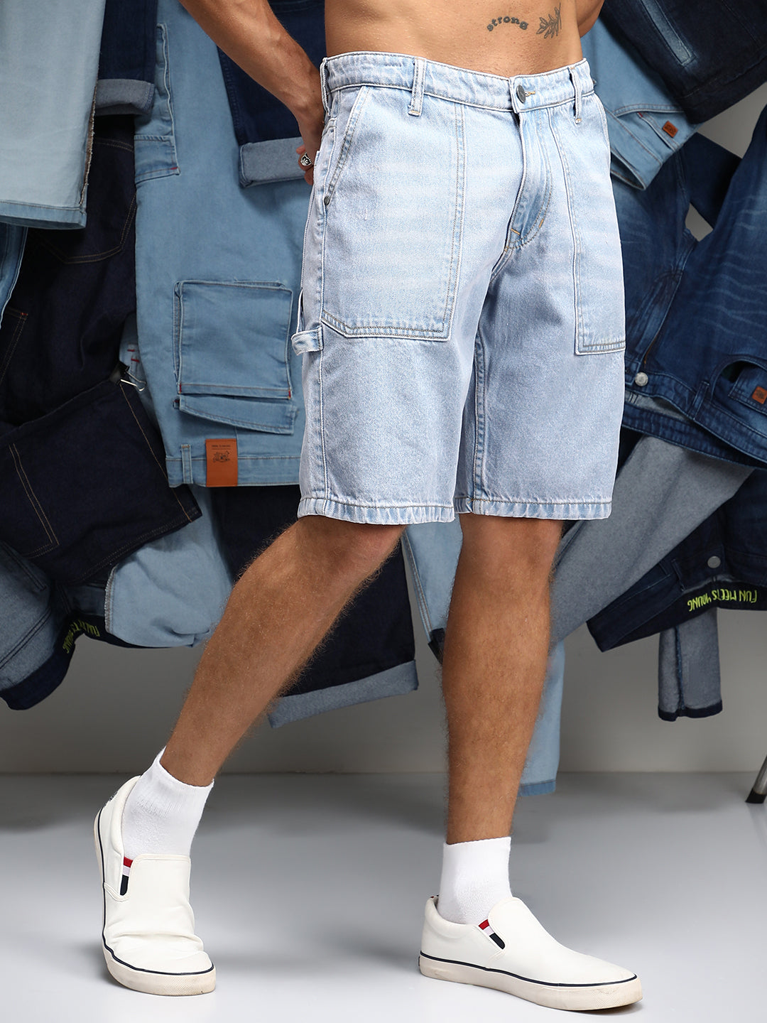 Carpenter Denim Shorts