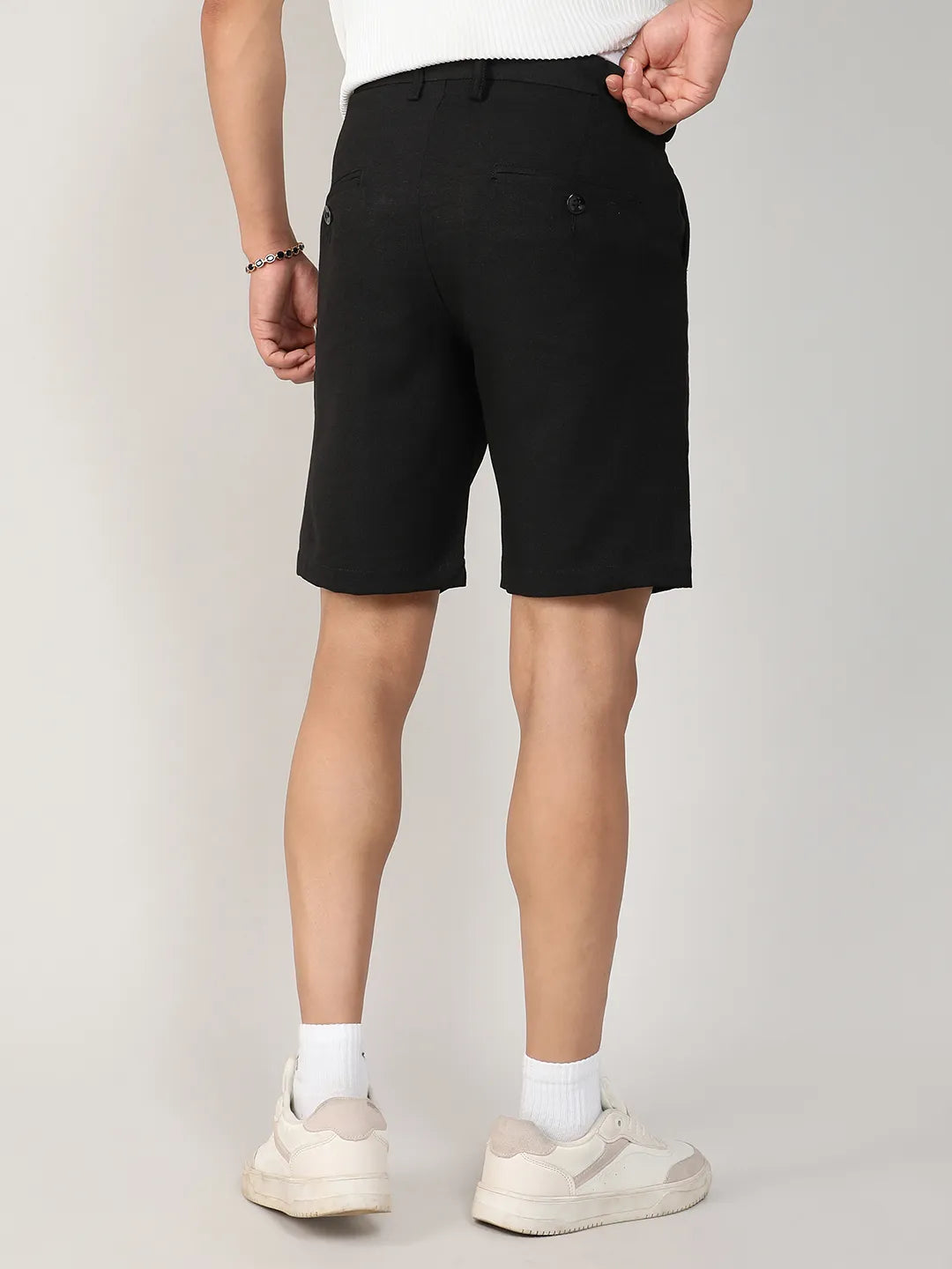 Tailored Linen-Blend Shorts