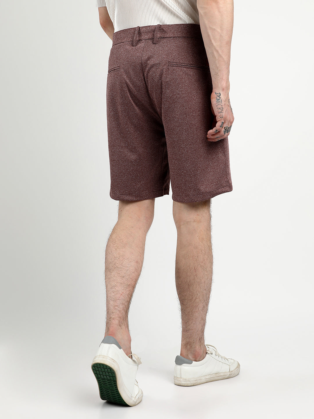 Tailored Heathered Shorts