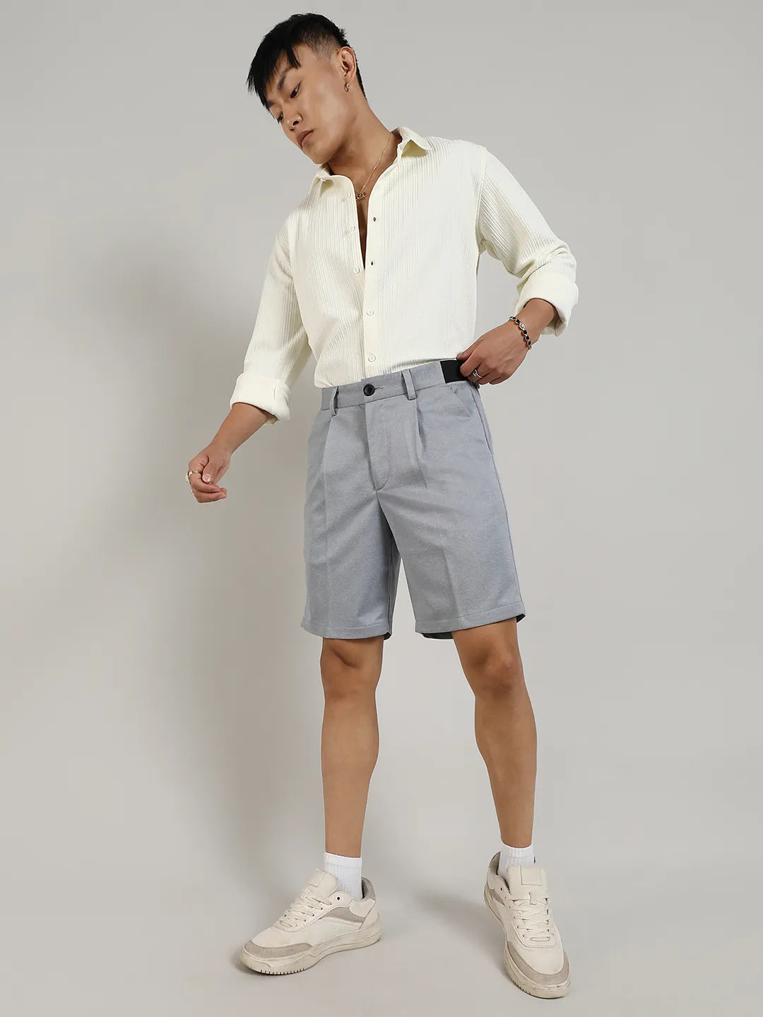 Tailored Straight-Fit Shorts