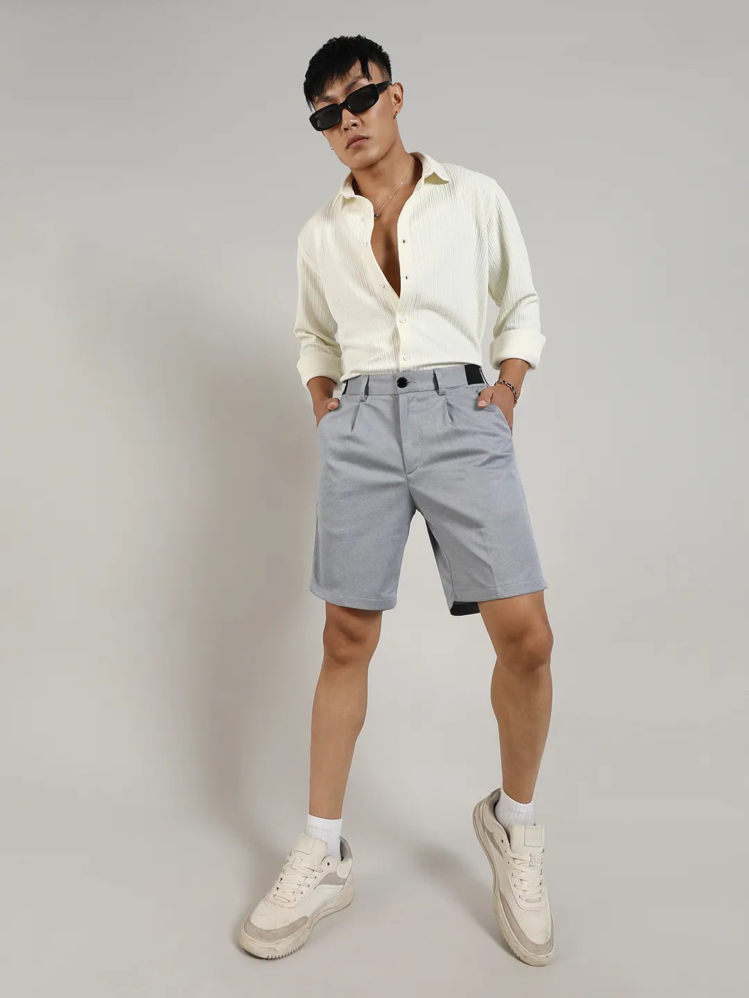 Tailored Straight-Fit Shorts