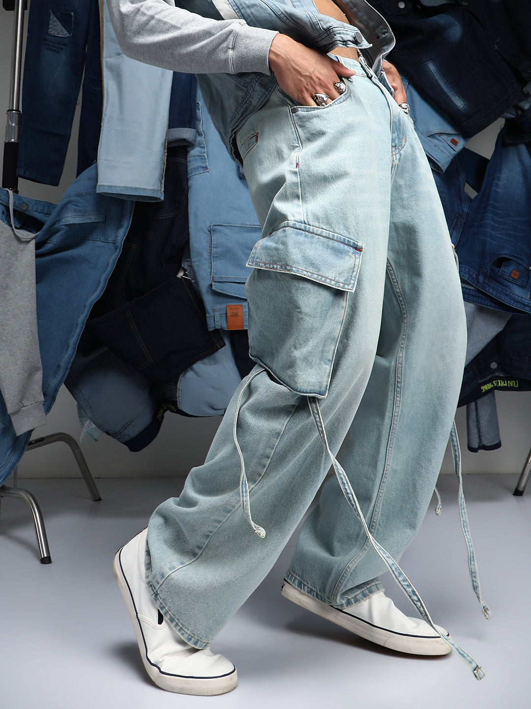 Baggy Utility Denim Jeans