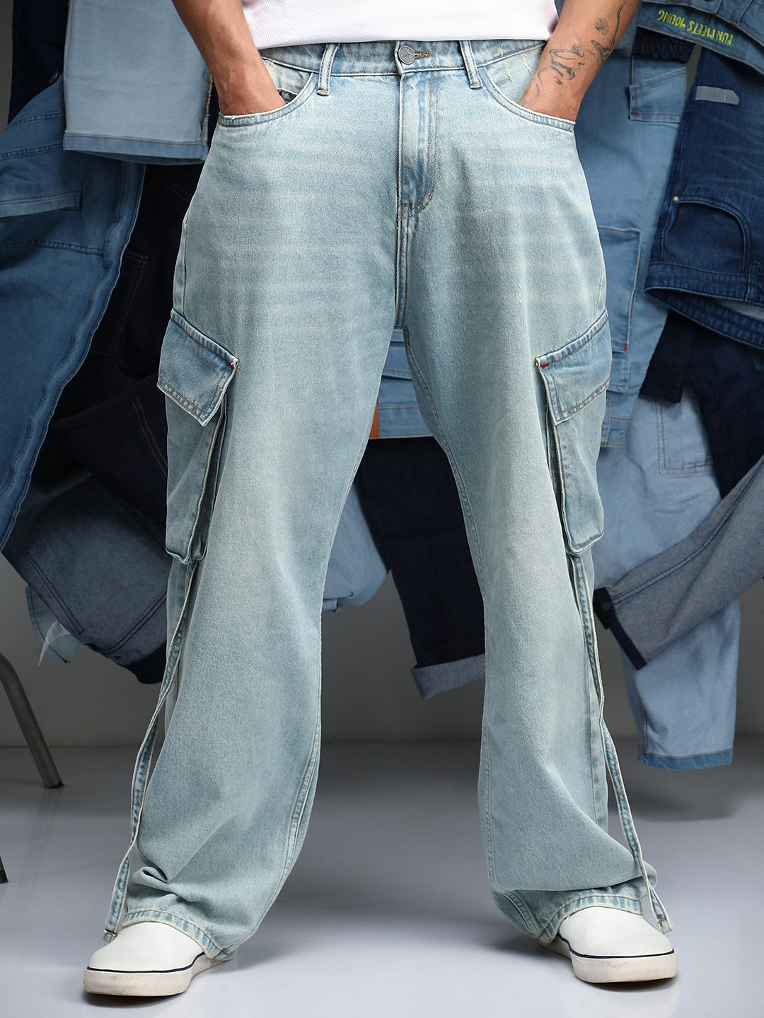 Baggy Utility Denim Jeans