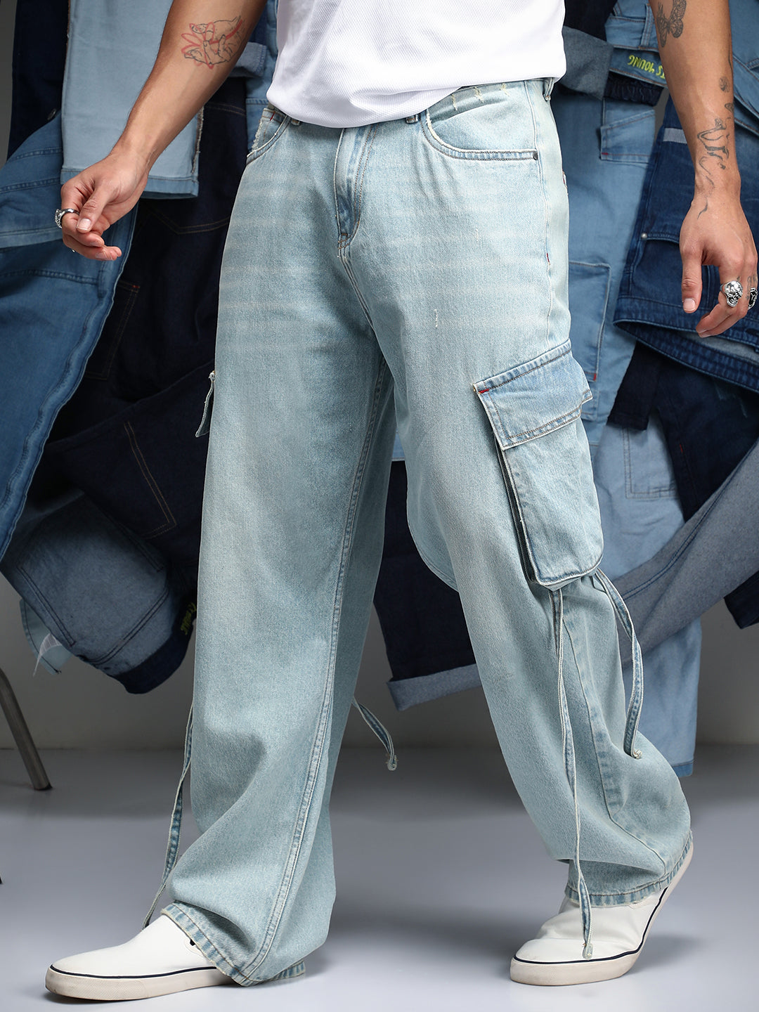 Baggy Utility Denim Jeans