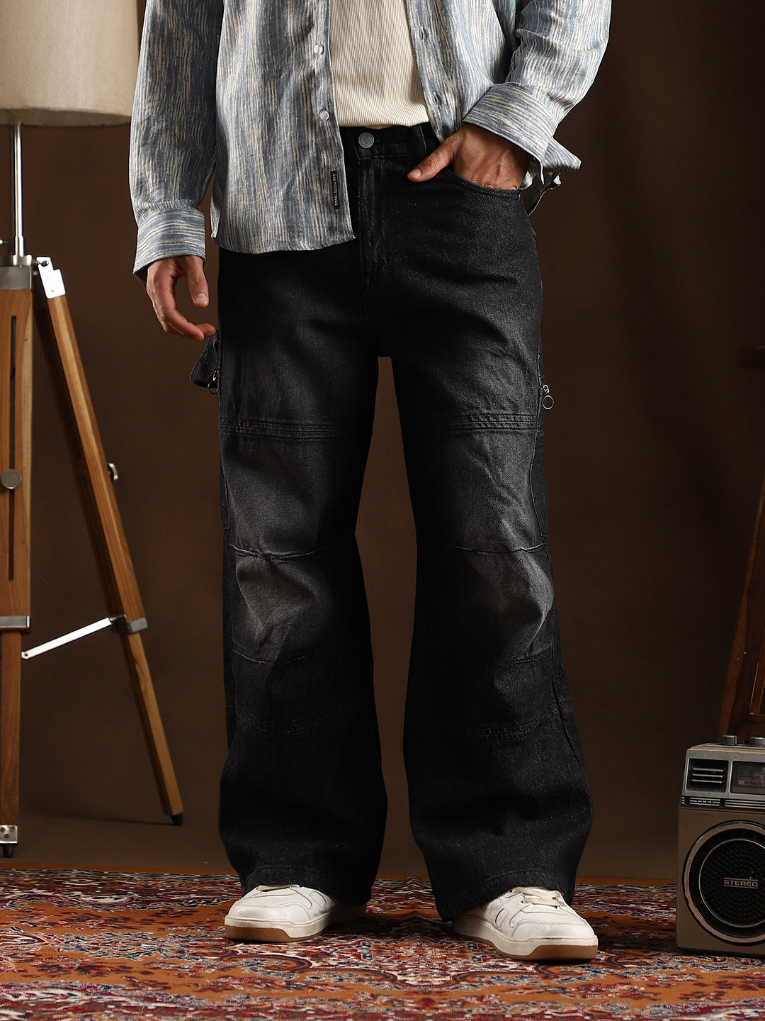 Tinted Panelled Denim Jeans