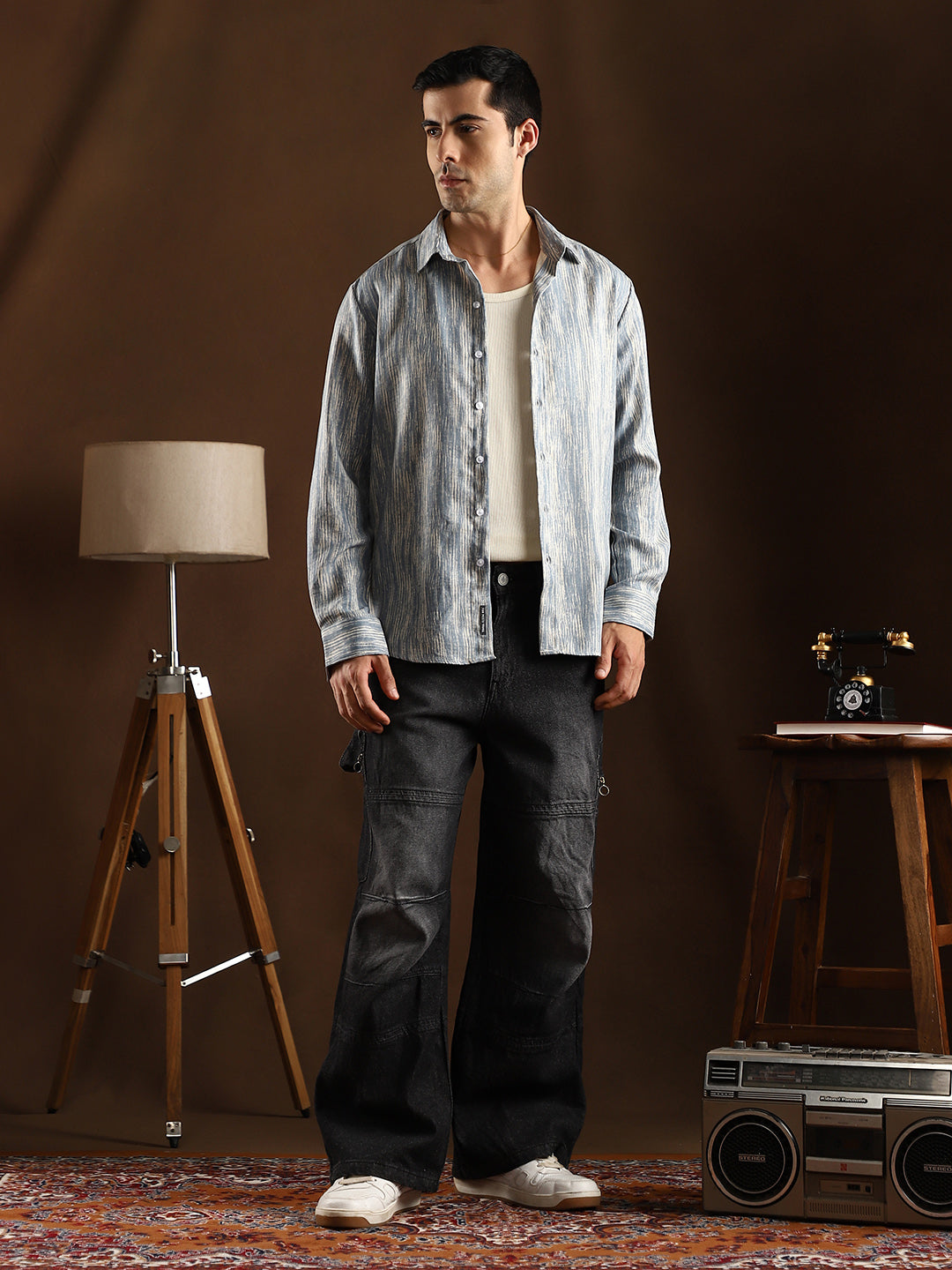 Tinted Panelled Denim Jeans