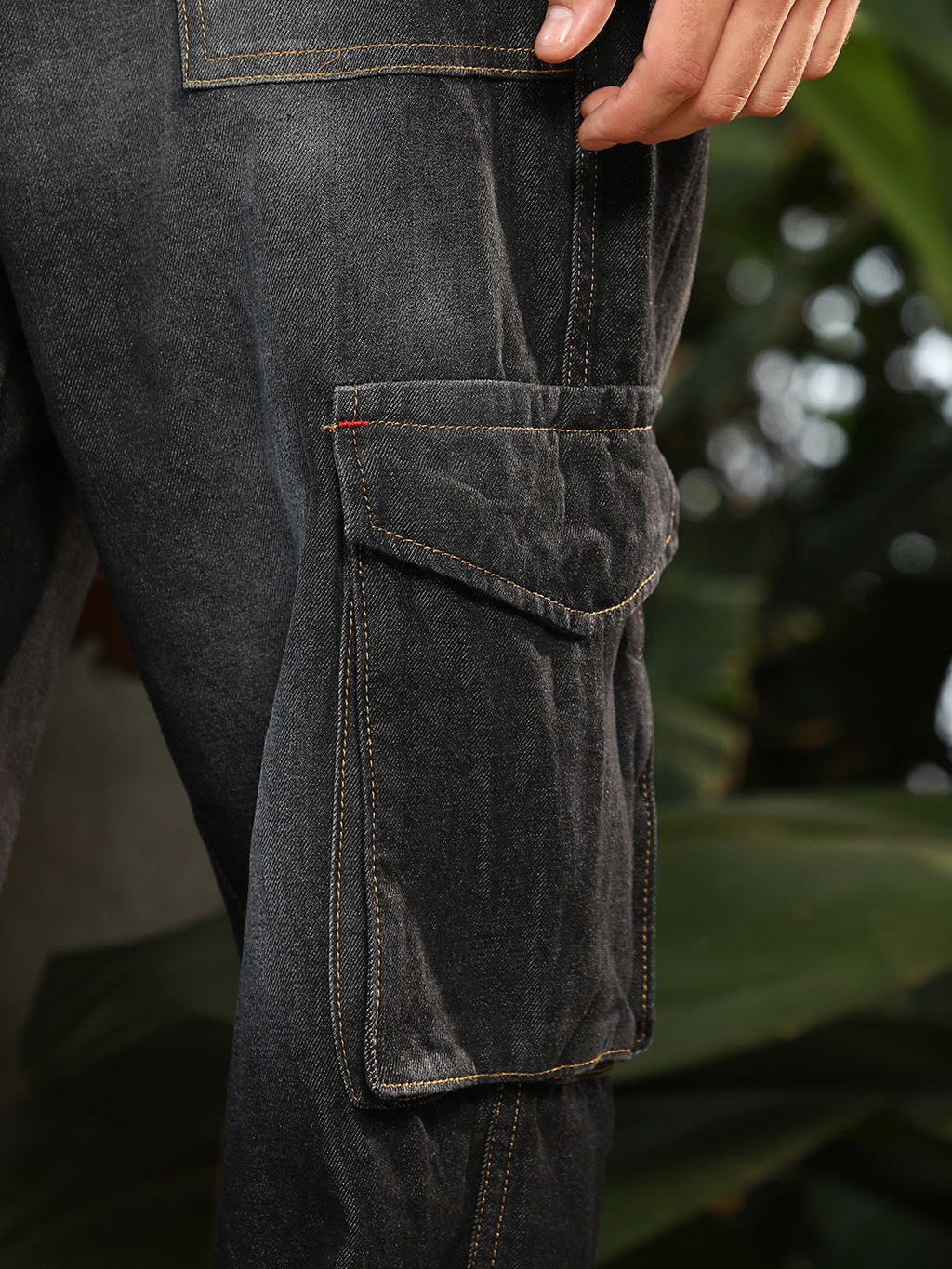 Washed Carpenter-Utility Denim Jeans