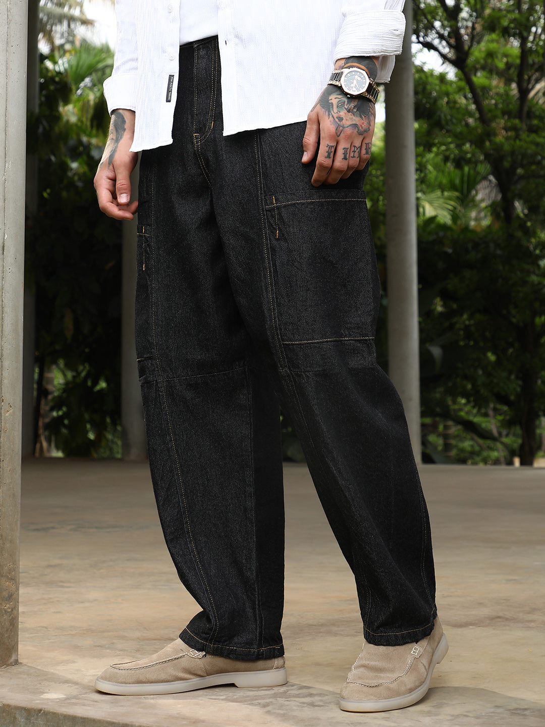 Baggy Cargo Denim Jeans