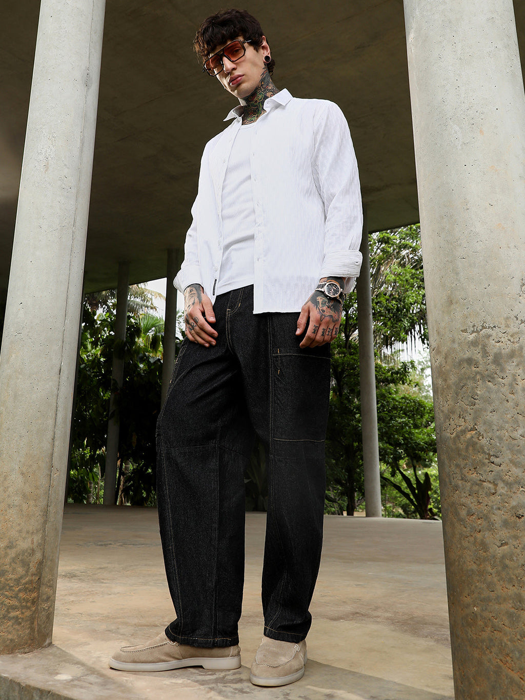 Baggy Cargo Denim Jeans