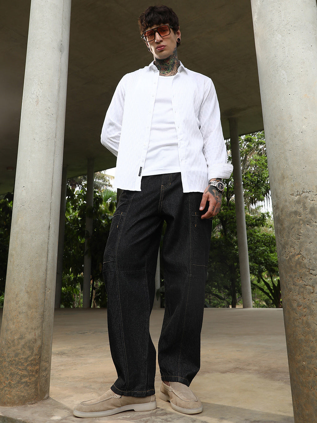 Baggy Cargo Denim Jeans