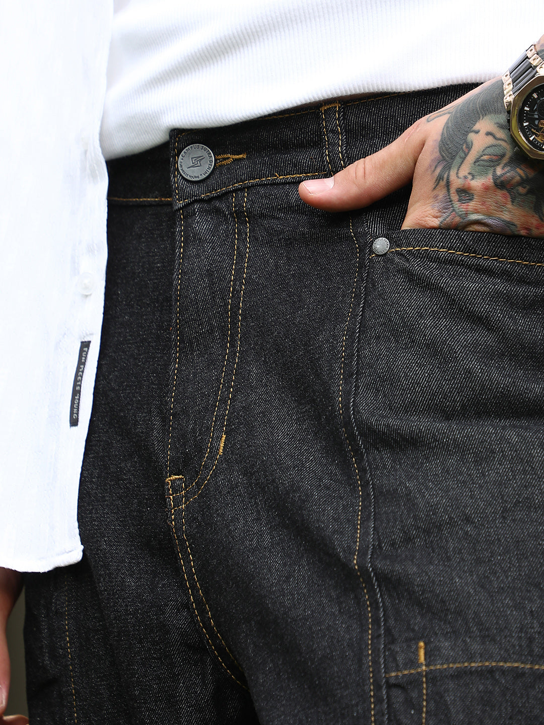 Baggy Cargo Denim Jeans