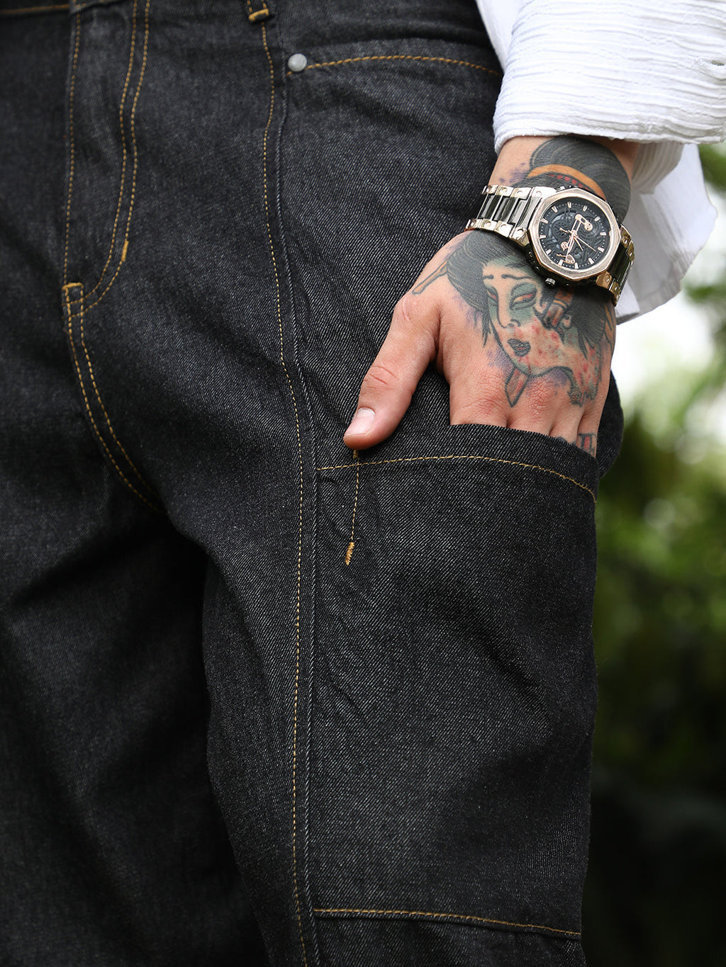 Baggy Cargo Denim Jeans