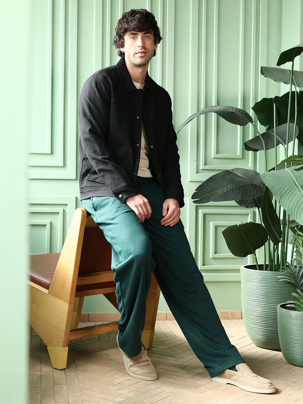 Crease-Tactile Panelled Jacket