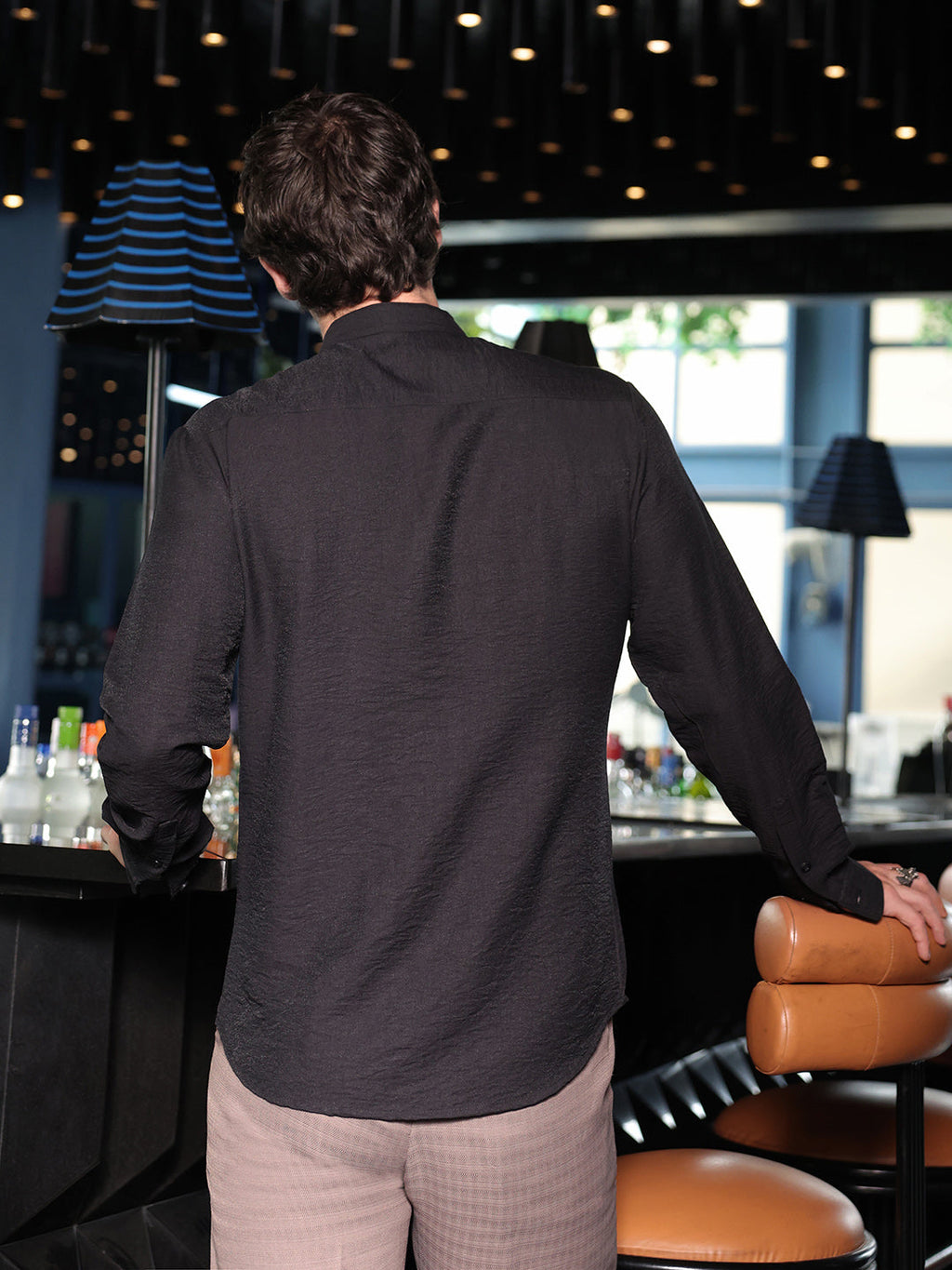 Asymmetrical-Flap Shirt