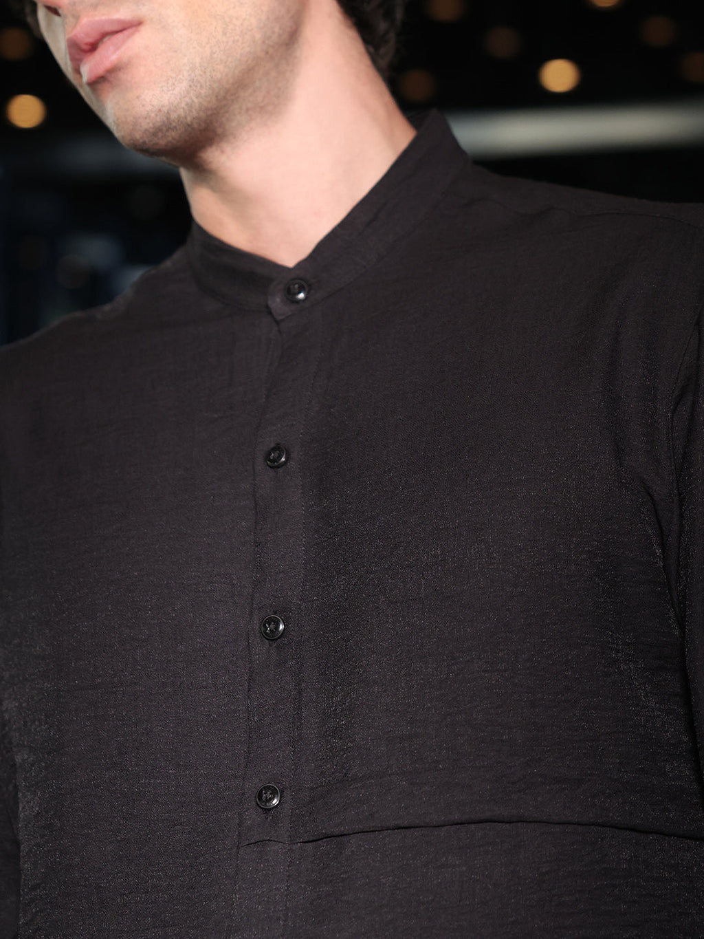 Asymmetrical-Flap Shirt