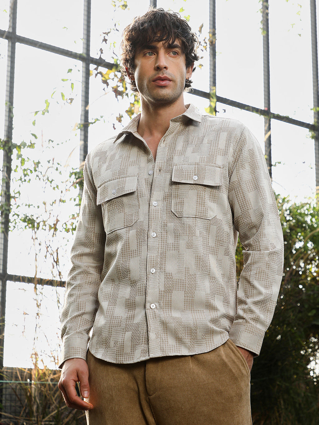 Weave-Block Utility Shirt