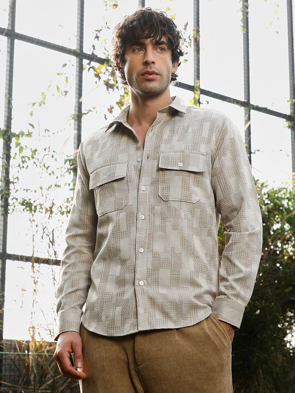Weave-Block Utility Shirt