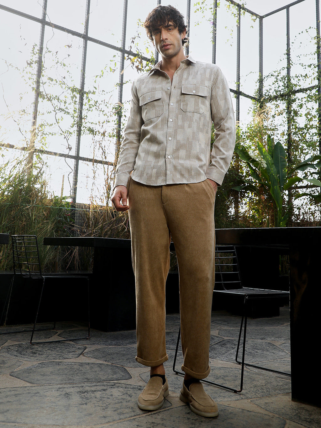 Weave-Block Utility Shirt