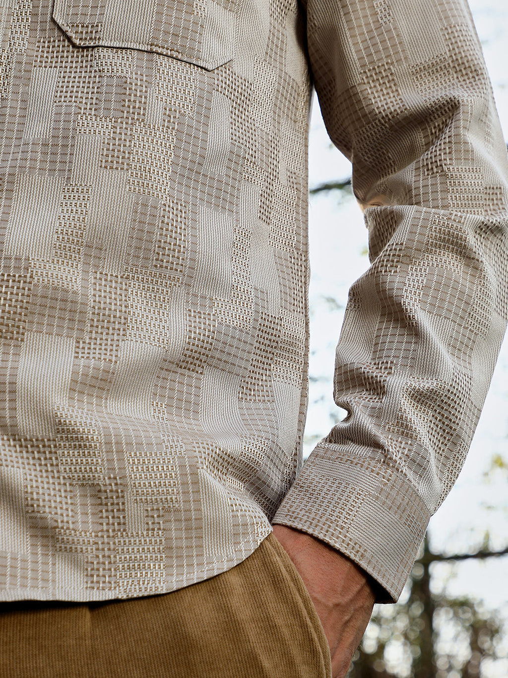 Weave-Block Utility Shirt