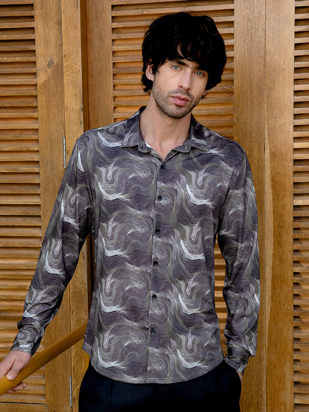 Flow-Lined Imprint Shirt