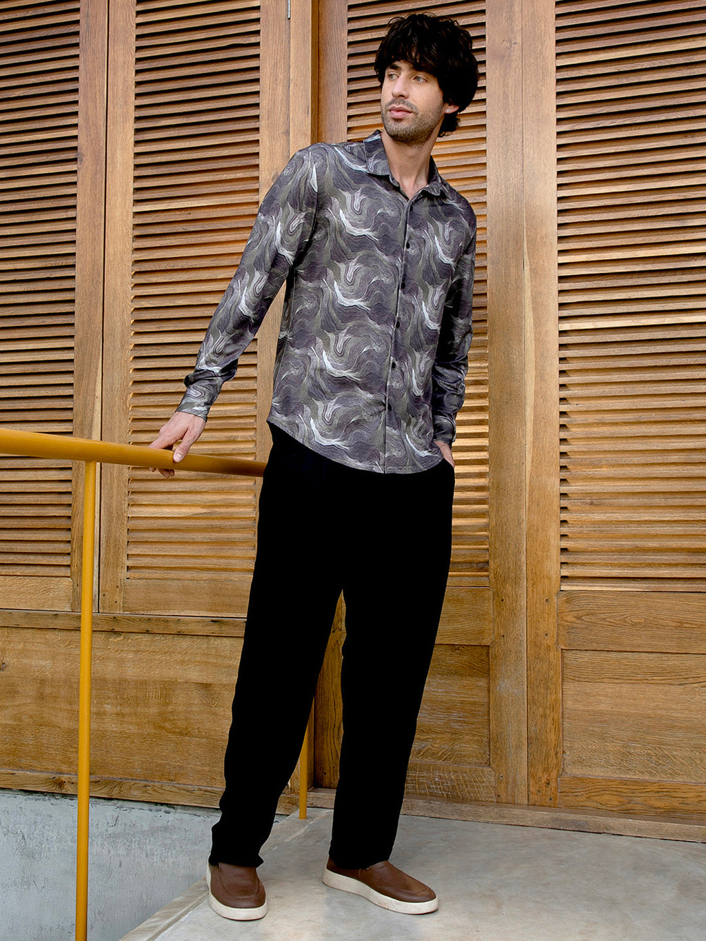 Flow-Lined Imprint Shirt