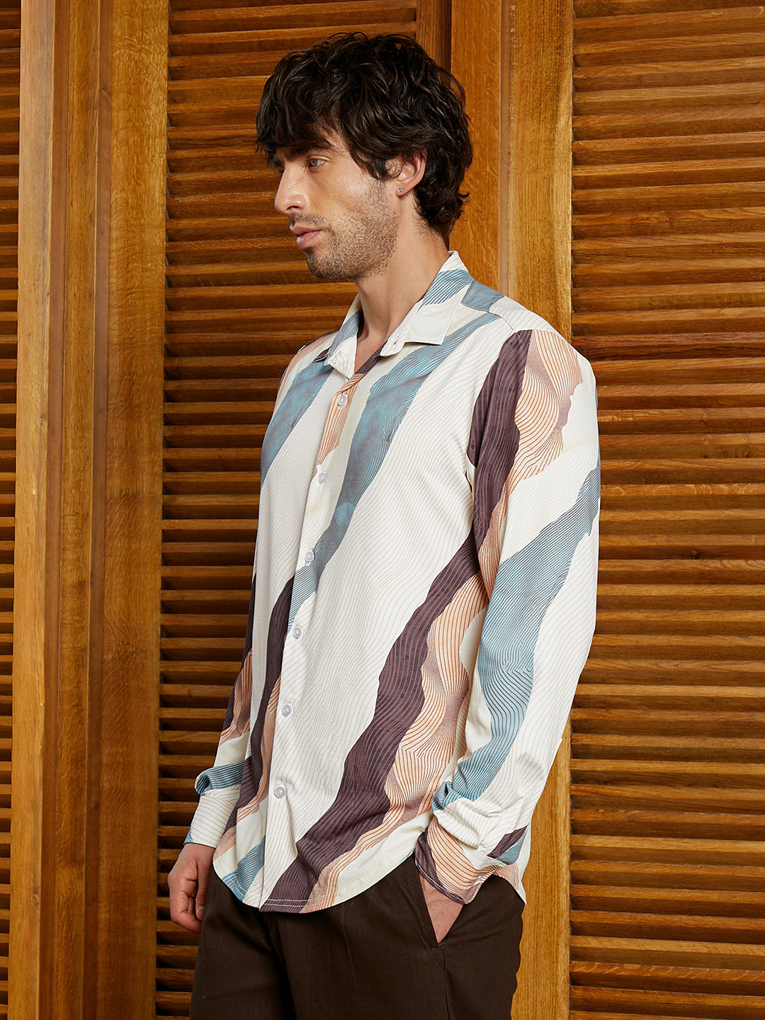 Abstract-Topography Imprint Shirt