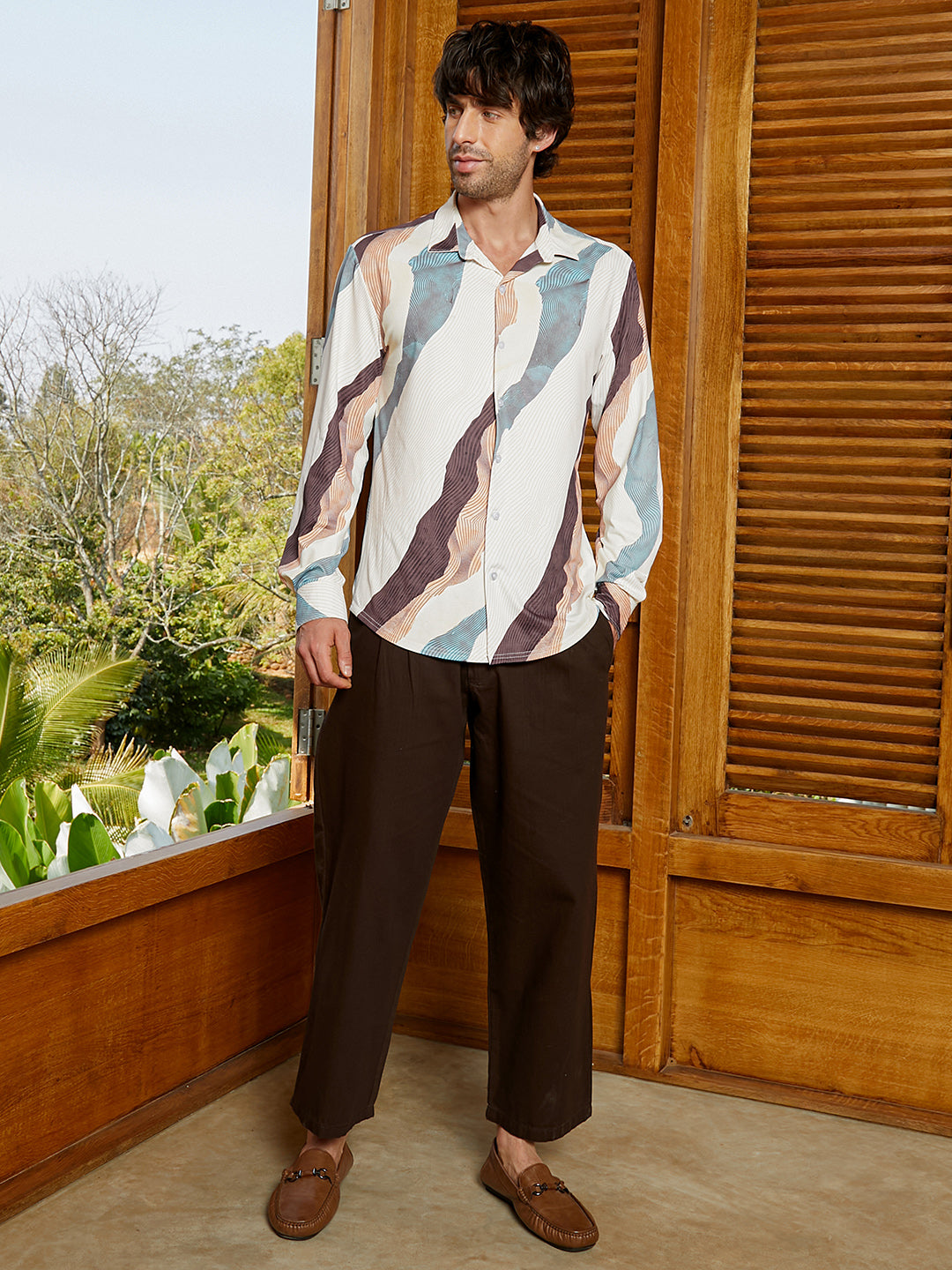 Abstract-Topography Imprint Shirt