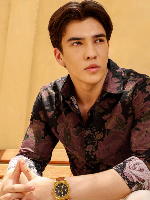Men's Shirt Cotton All Over Print