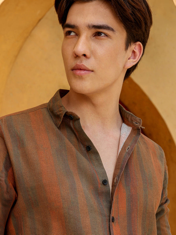 Men's Shirt Cotton All Over Print